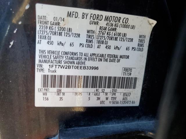 1FT7W2BT0EEB33996 - 2014 FORD F250 SUPER BLACK photo 13