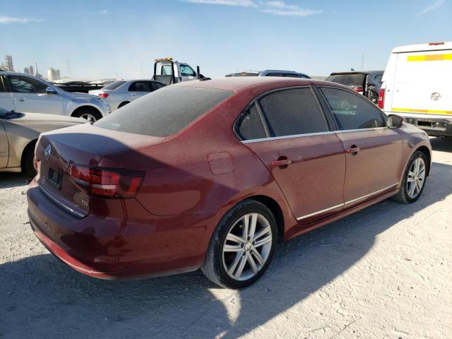 3VWL17AJ8HM414269 - 2017 VOLKSWAGEN JETTA SEL MAROON photo 3