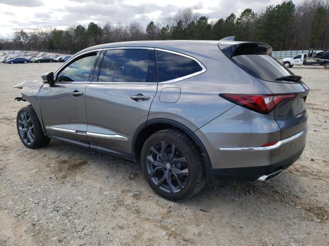 5J8YD9H44NL009374 - 2022 ACURA MDX TECHNO GRAY photo 2