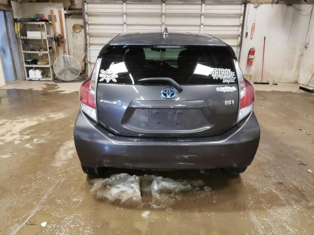 JTDKDTB38G1134314 - 2016 TOYOTA PRIUS C GRAY photo 6