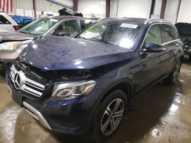 WDC0G4KB2JV081566 - 2018 MERCEDES-BENZ GLC 300 4M BLUE photo 2