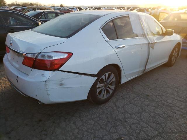 1HGCR2F32EA222607 - 2014 HONDA ACCORD LX WHITE photo 4