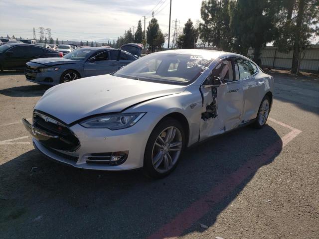5YJSA1H15EFP32593 - 2014 TESLA MODEL S Արծաթագույն լուսանկար 1
