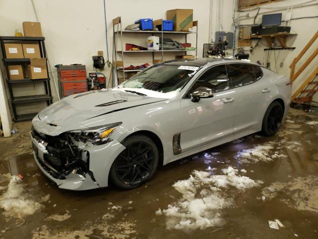 KNAE35LD2N6100904 - 2022 KIA STINGER GT GRAY photo 1