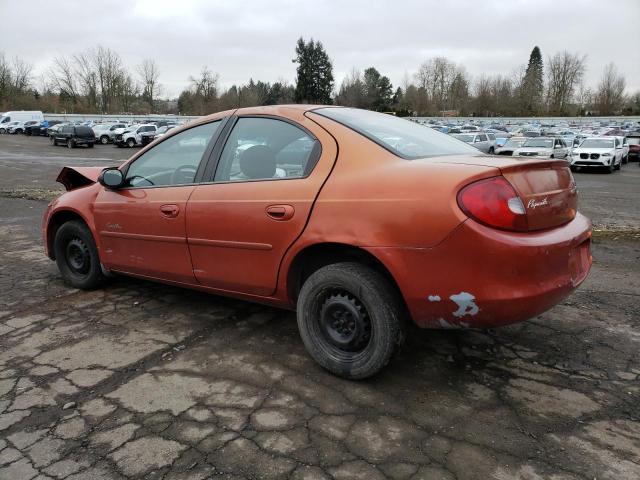1P3ES46C6YD565642 - 2000 PLYMOUTH NEON BASE 橙色 照片 2