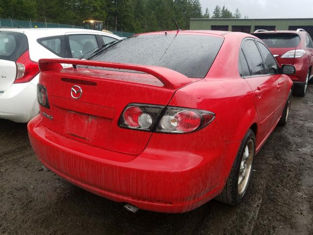 1YVHP84C275M25955 - 2007 MAZDA 6 I RED photo 4