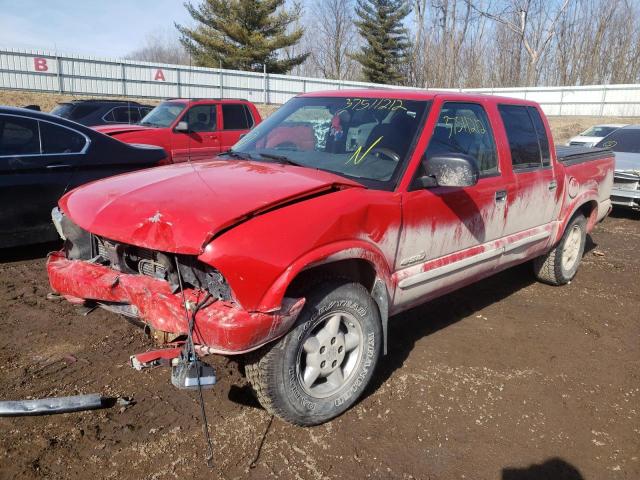 1GCDT13X54K136464 - 2004 CHEVROLET S TRUCK S1 RED photo 2