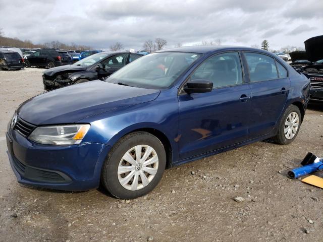 3VW2K7AJ0EM378033 - 2014 VOLKSWAGEN JETTA BASE BLUE photo 1