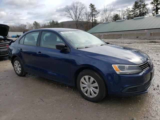 3VW2K7AJ0EM378033 - 2014 VOLKSWAGEN JETTA BASE BLUE photo 4