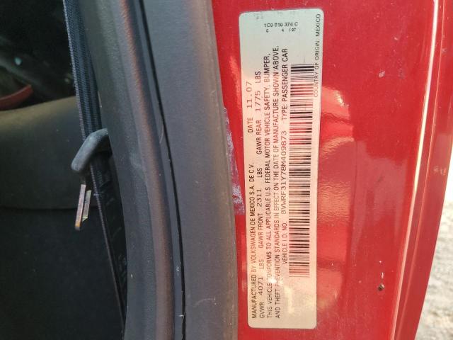 3VWRF31Y78M409873 - 2008 VOLKSWAGEN NEW BEETLE 红色 照片 12