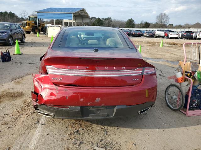 3LN6L2LU3GR607723 - 2016 LINCOLN MKZ HYBRID RED photo 6