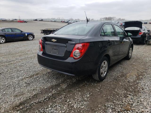 1G1JA5SH7E4119223 - 2014 CHEVROLET SONIC LS BLACK photo 4
