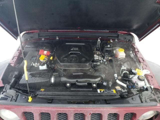 1C4HJXDN5NW187769 - 2022 JEEP WRANGLER U წითელი ფოტო 12