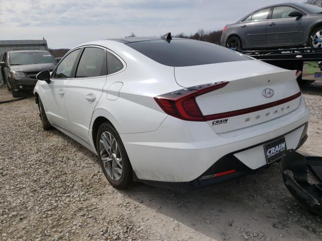 5NPEF4JA6LH035300 - 2020 HYUNDAI SONATA SEL WHITE photo 3