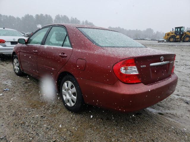 4T1BE32K13U126225 - 2003 TOYOTA CAMRY BURGUNDY photo 2