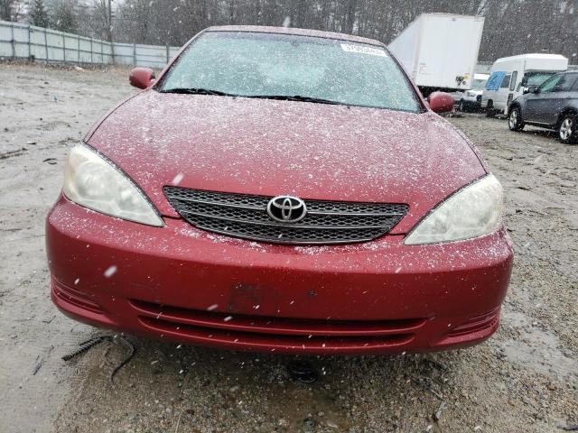 4T1BE32K13U126225 - 2003 TOYOTA CAMRY BURGUNDY photo 5