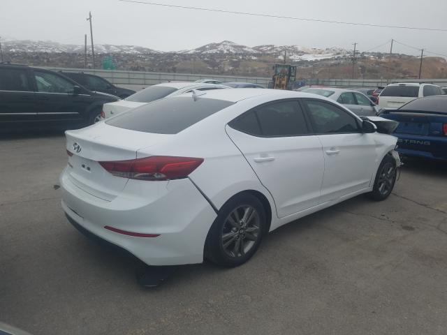 5NPD84LF9HH108617 - 2017 HYUNDAI ELANTRA WHITE photo 4