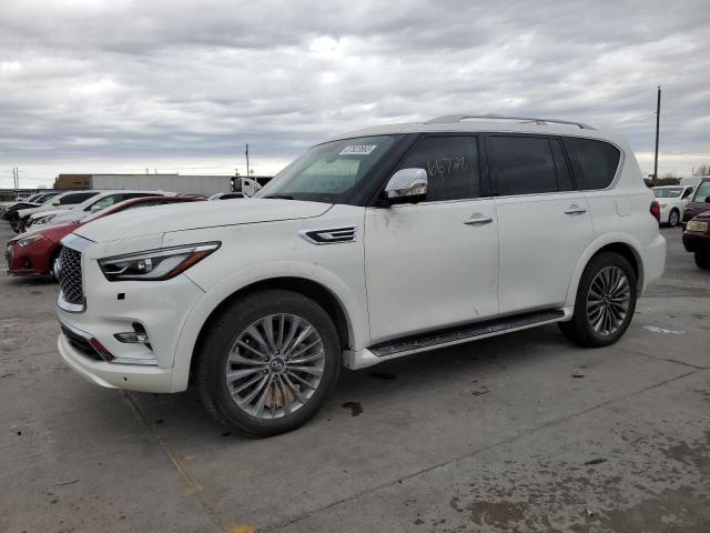 JN8AZ2NF4K9682001 - 2019 INFINITI QX80 LUXE WHITE photo 1