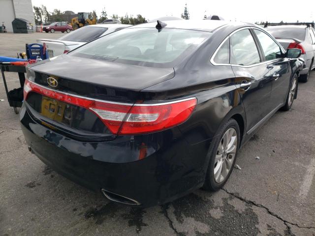 KMHFG4JG7DA311154 - 2013 HYUNDAI AZERA BLACK photo 4