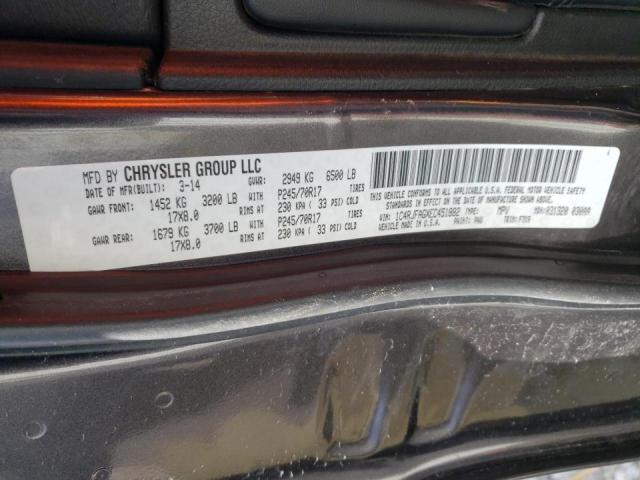 1C4RJFAGXEC451882 - 2014 JEEP GRAND CHER 石墨色 照片 13