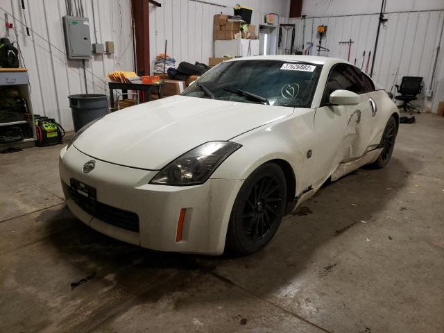 JN1AZ34D43T100441 - 2003 NISSAN 350Z COUPE WHITE photo 2