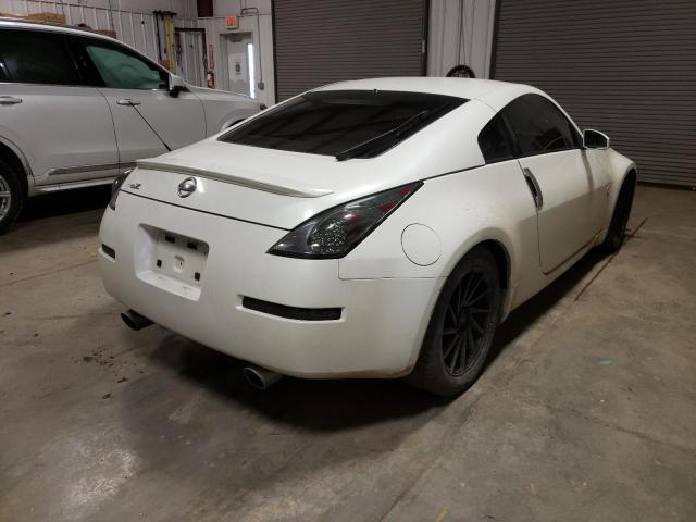 JN1AZ34D43T100441 - 2003 NISSAN 350Z COUPE WHITE photo 4