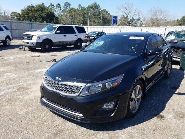 KNAGN4AD1G5092769 - 2016 KIA OPTIMA HYB BLACK photo 2