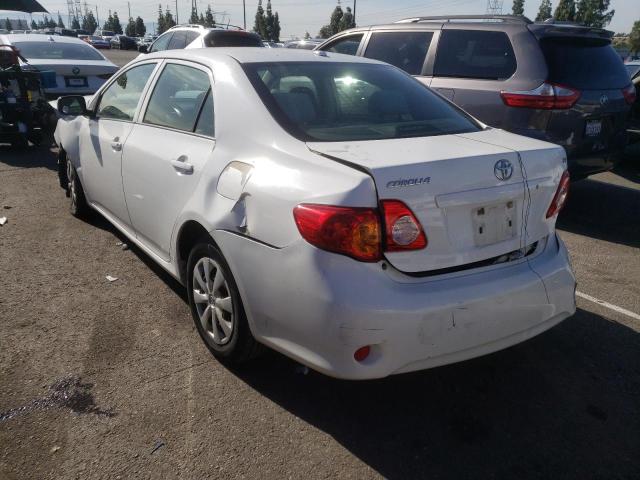 JTDBL40E19J017481 - 2009 TOYOTA COROLLA BA WHITE photo 2