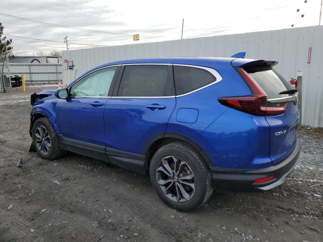 7FARW2H56ME002283 - 2021 HONDA CR-V EX BLUE photo 2