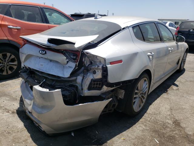 KNAE15LA4J6012698 - 2018 KIA STINGER SILVER photo 4