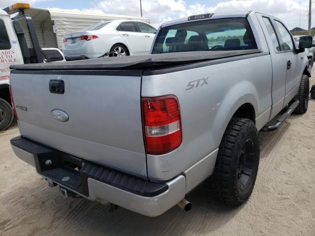 1FTRX12W96NB74574 - 2006 FORD F150 GRAY photo 4