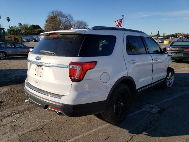 1FM5K7D81JGB79596 - 2018 FORD EXPLORER X WHITE photo 3