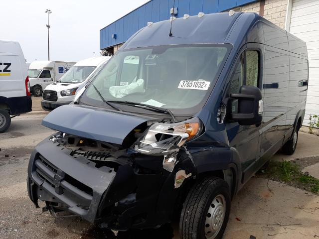 3C6TRVDG6JE159175 - 2018 RAM PROMASTER BLUE photo 2