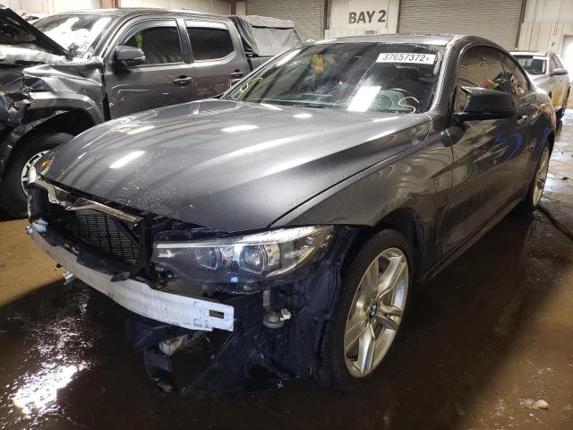 WBA4W5C58JAE43514 - 2018 BMW 430XI GRAY photo 2