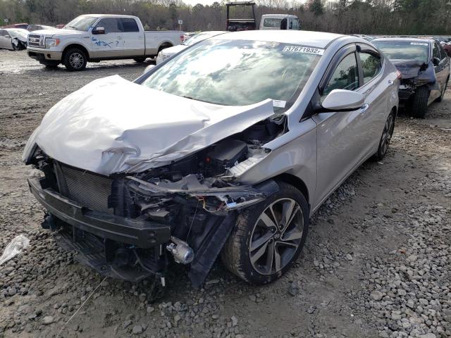 5NPDH4AE4FH594907 - 2015 HYUNDAI ELANTRA LI SILVER photo 2