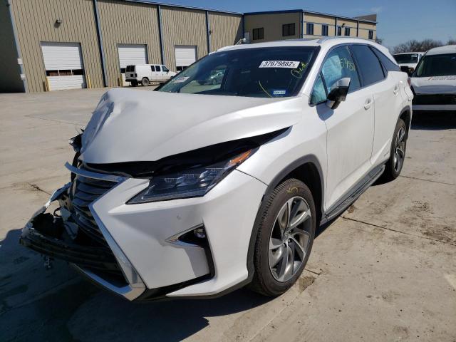 JTJDGKCA7J2005308 - 2018 LEXUS RX 450H L WHITE photo 2