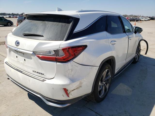 JTJDGKCA7J2005308 - 2018 LEXUS RX 450H L WHITE photo 4