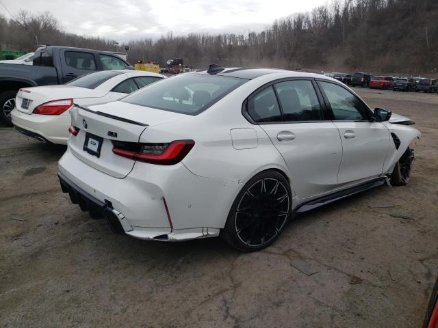WBS33AY03NFM36952 - 2022 BMW M3 COMPETI WHITE photo 3