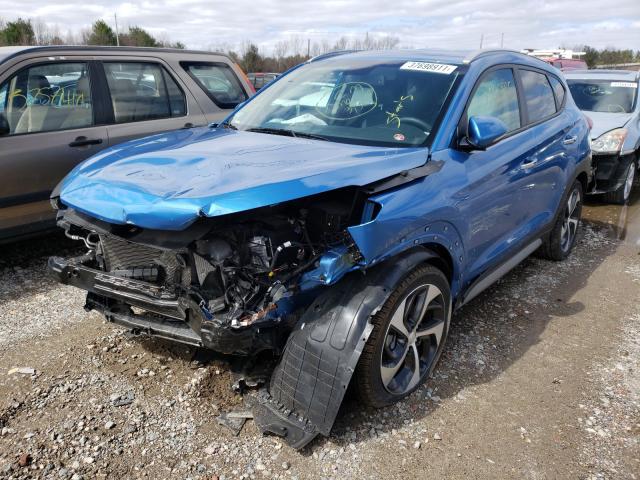 KM8J33A23JU734280 - 2018 HYUNDAI TUCSON VAL BLUE photo 2