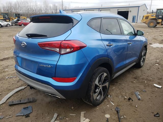 KM8J33A23JU734280 - 2018 HYUNDAI TUCSON VAL BLUE photo 4