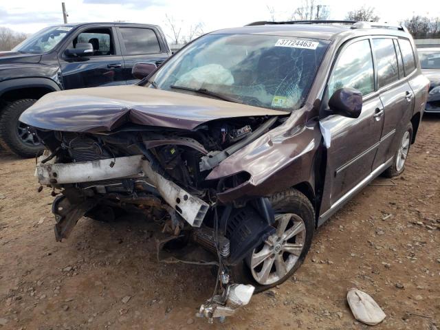 5TDBK3EH3CS140368 - 2012 TOYOTA HIGHLANDER Bordeaux photo 1