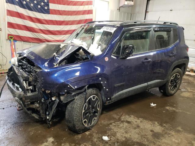 ZACCJBCT2GPD98490 - 2016 JEEP RENEGADE T BLUE photo 1