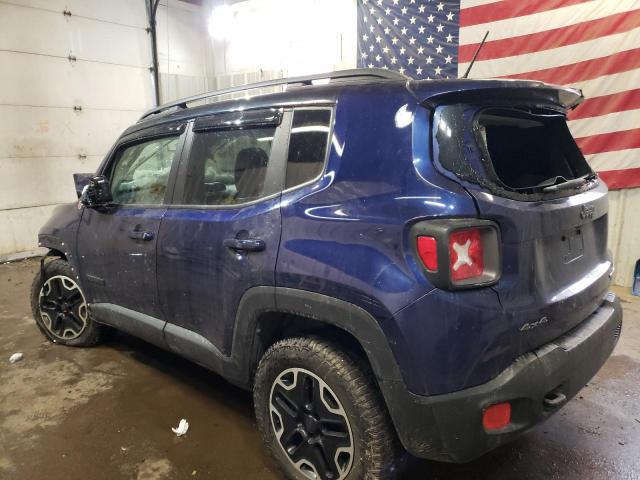 ZACCJBCT2GPD98490 - 2016 JEEP RENEGADE T BLUE photo 2