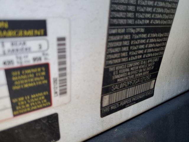 SALWR2PF2GA121292 - 2016 LAND ROVER RANGE ROVE WHITE photo 13