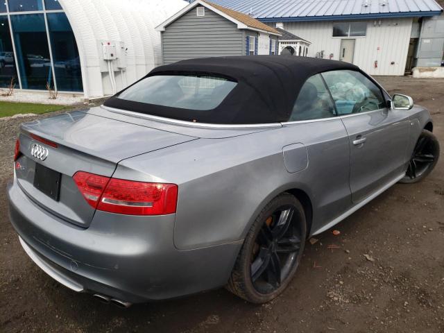 WAUVGAFHXAN024005 - 2010 AUDI S5 PRESTIG SILVER photo 4