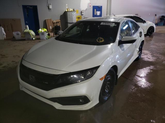 2HGFC2F84LH009876 - 2020 HONDA CIVIC SPOR WHITE photo 2