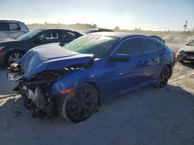 19XFC2F82LE008154 - 2020 HONDA CIVIC SPOR Bleu photo 1