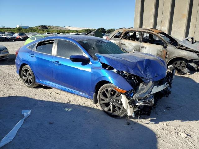 19XFC2F82LE008154 - 2020 HONDA CIVIC SPOR Bleu photo 4