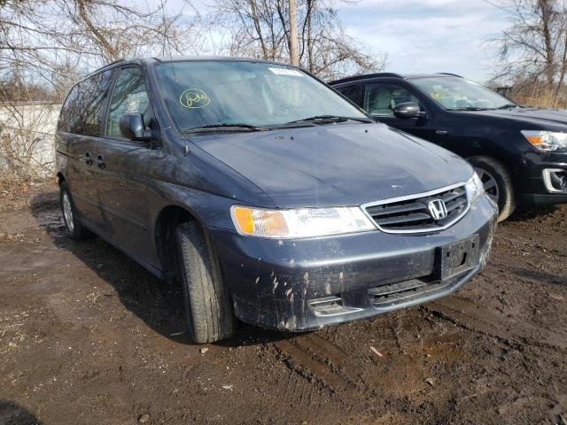 5FNRL18854B090879 - 2004 HONDA ODYSSEY EX BLUE photo 1