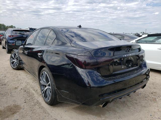 JN1EV7AR3KM591808 - 2019 INFINITI Q50 LUXE BLACK photo 3